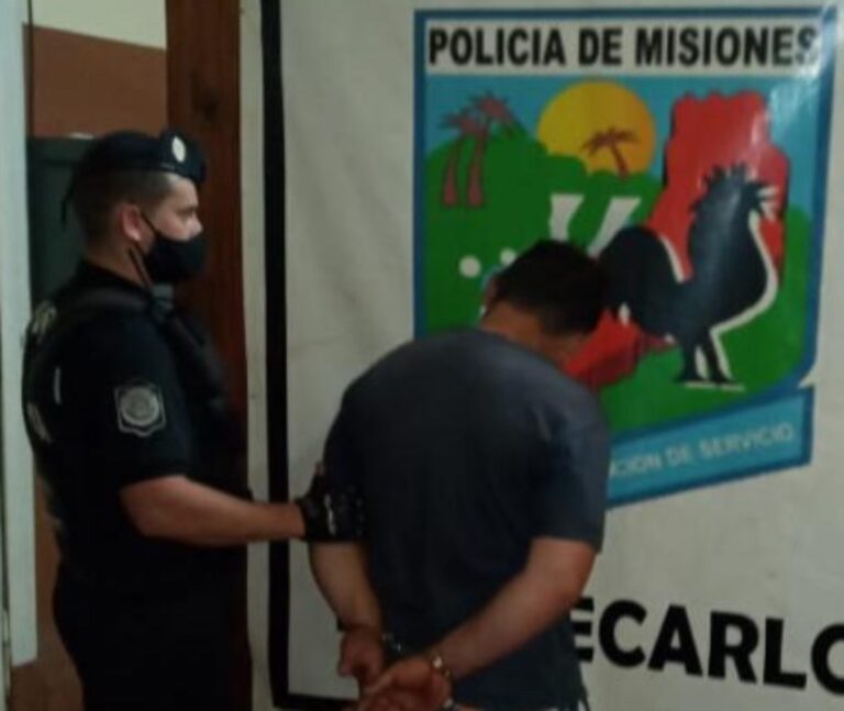 Montecarlo: intentó herir a su pareja con un machete, atacó a policías y terminó preso