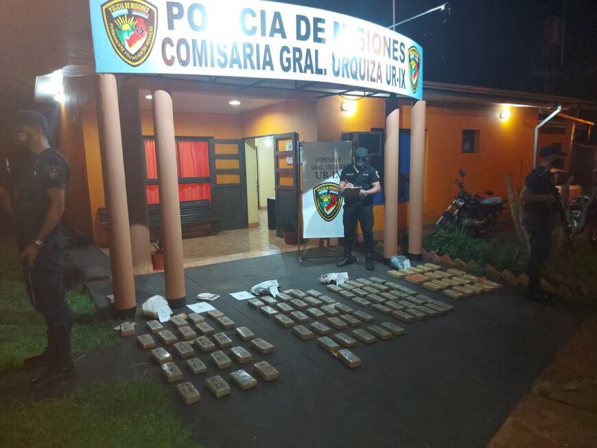 General Urquiza: incautaron más de 90 panes de marihuana, cuyo valor supera los $6 millones