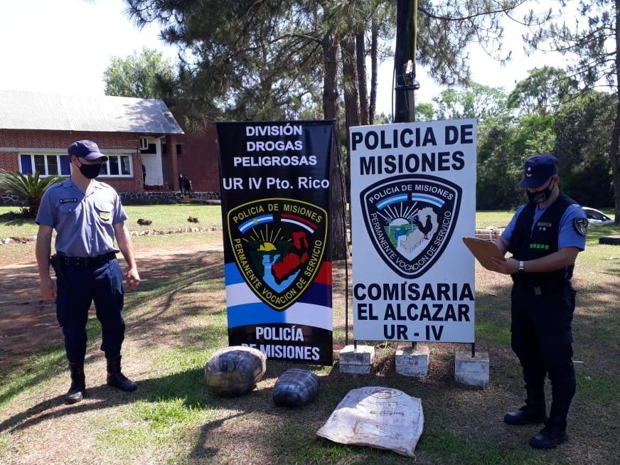 El Alcázar: secuestraron cargamento de marihuana valuado en más de un millón de pesos