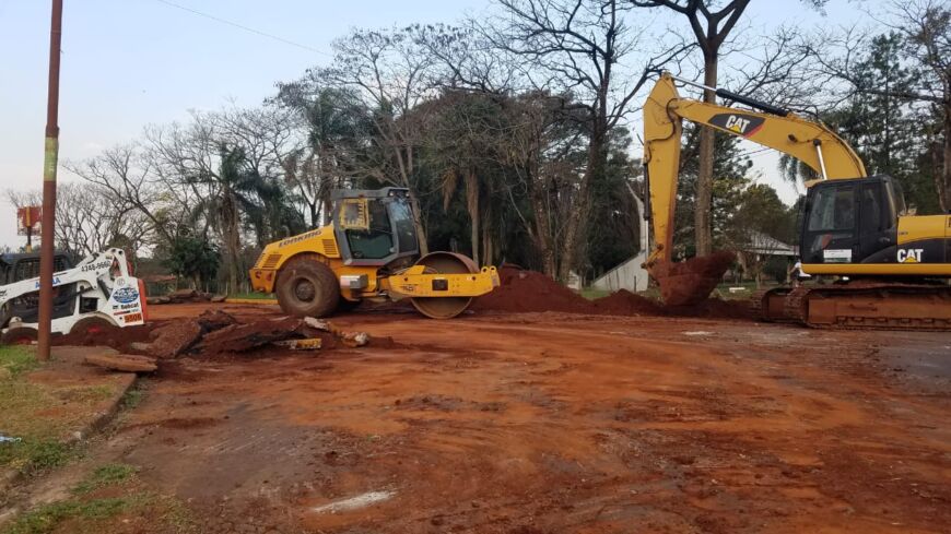 Oberá: Vialidad trabaja en mejoras sobre Picada Sarmiento