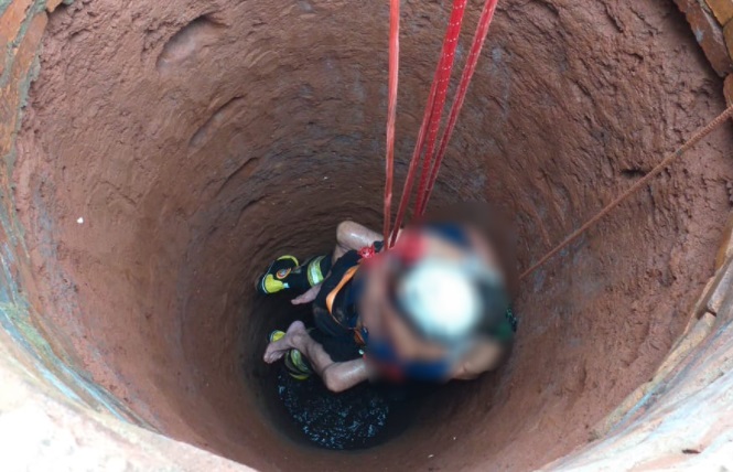 Montecarlo: rescataron a un abuelo que cayó a un pozo de agua