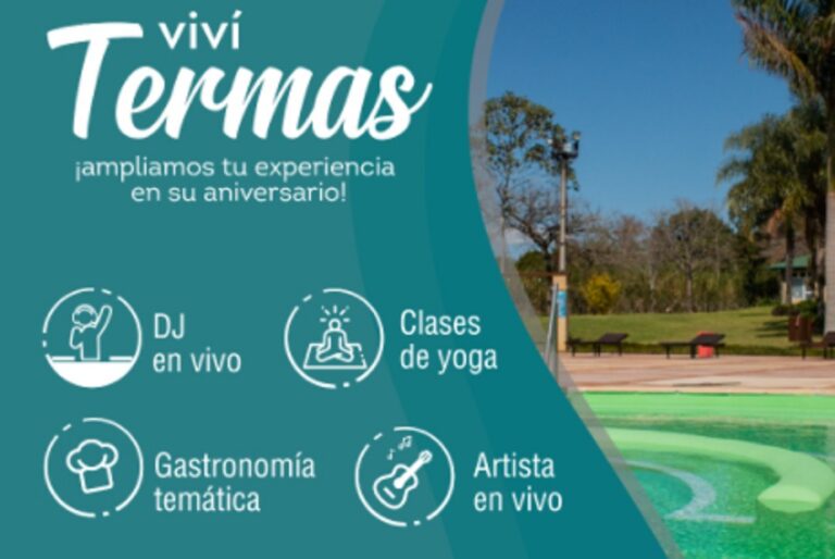 Oberá: Termas de la Selva celebra su octavo aniversario con música, yoga y gastronomía temática