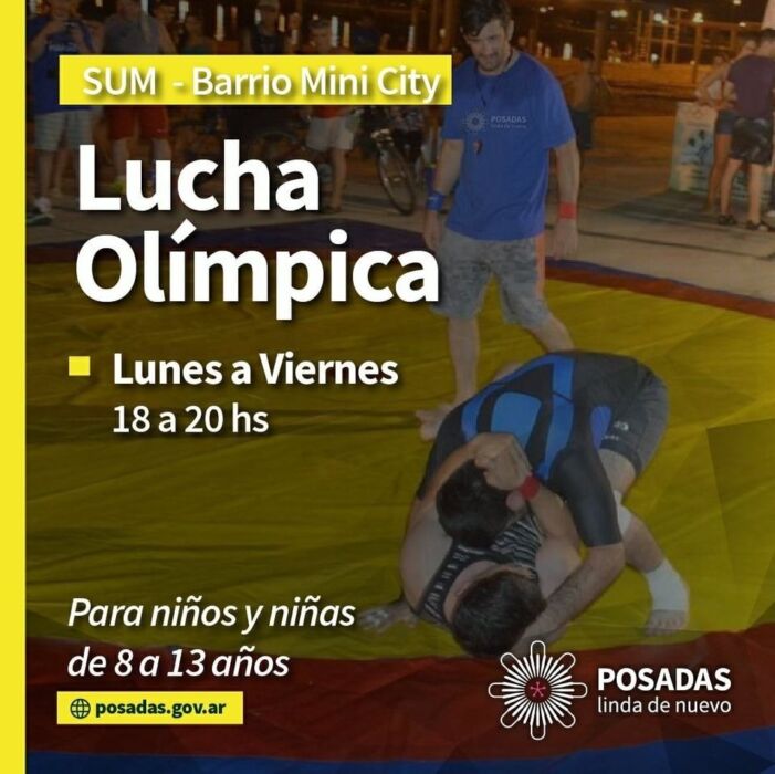 Lucha olímpica, otra disciplina que gana adeptos en Posadas