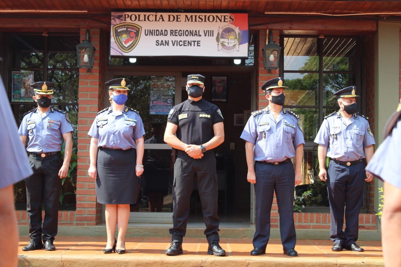 Asumieron los nuevos jefes de la Unidad Regional VIII de San Vicente