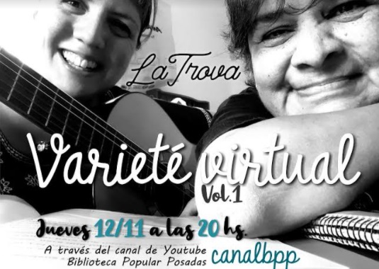 Biblioteca Popular Posadas: "La Trova", una nueva propuesta que se suma a los streaming musicales