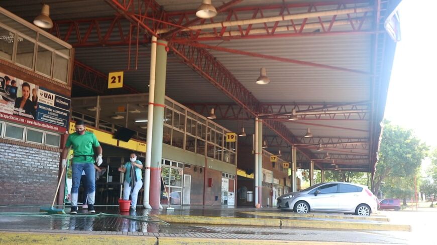 Desarrollaron un operativo de limpieza en la Terminal de Posadas