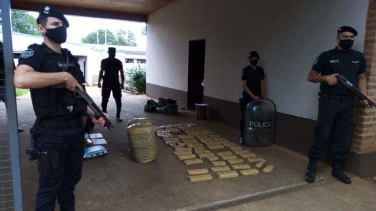 Incautaron más de 7 kilos de marihuana ocultos entre malezas en Posadas