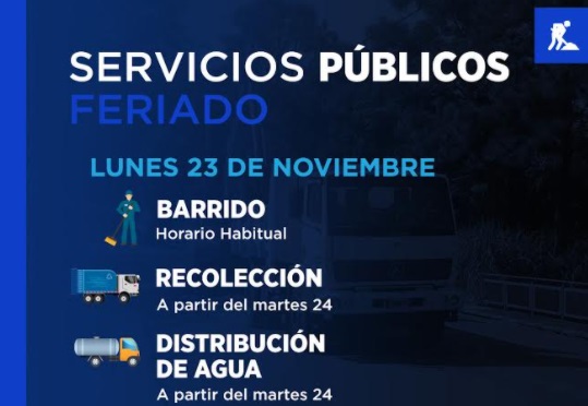 Oberá: el lunes no habrá servicios públicos por el Día de la Soberanía Nacional