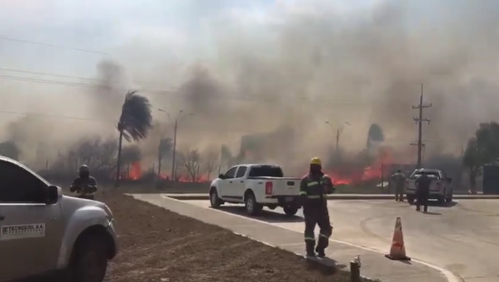 Aña Cuá: incendio en una zona de pastizales fue controlado