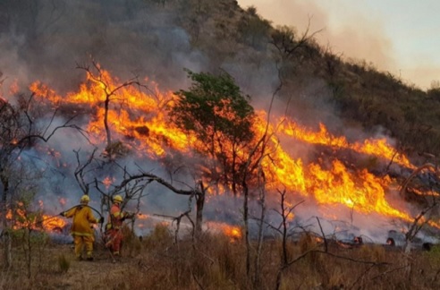 Jujuy, Córdoba, La Pampa y Corrientes mantienen focos activos de incendios