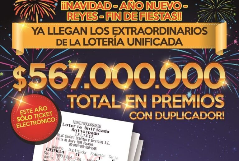Lotería Unificada pone en juego más de $550 millones, autos y camionetas
