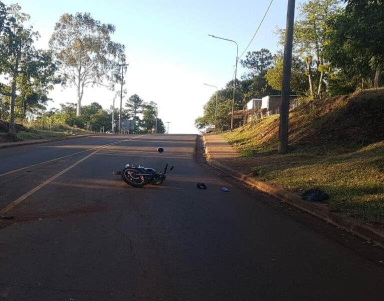 Cerro Azul: motociclista falleció tras despistar sobre ruta provincial 3