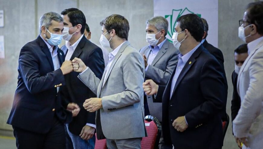 Con la presencia del presidente de Paraguay, en Ituzaingó encendieron turbinas e impulsaron el brazo Aña Cuá 3 6 - EBY 2 1 - 5