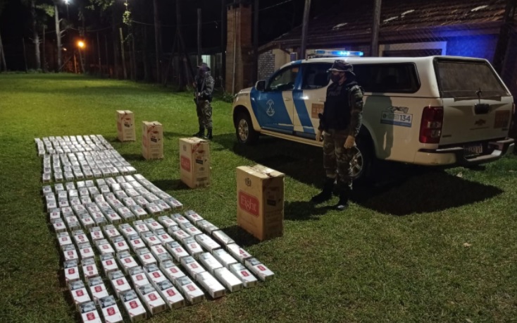 Puerto Rico y Eldorado: secuestraron cargamento de cigarrillos valuado en más de 700 mil pesos