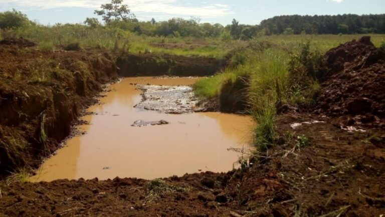 Construyen reservorios de agua para productores de ferias francas en Posadas