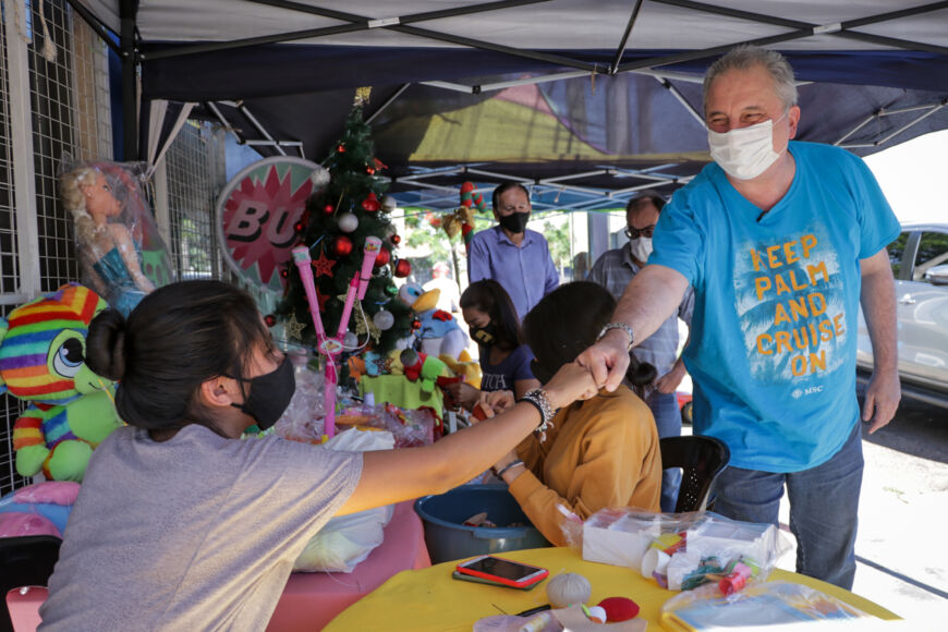 “El misionero es solidario y en la adversidad empuja para adelante”, reflexionó Passalacqua en visita a la Clínica del Juguete