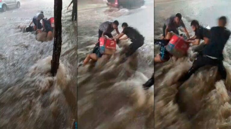 Tucumán: impresionante rescate de una mujer arrastrada por las inundaciones