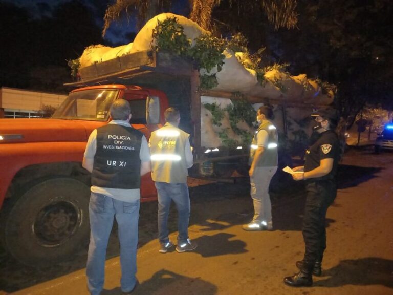 Decomisaron camión cargado con 4 mil kilos de yerba mate en Aristóbulo del Valle