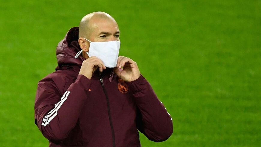 Zidane tiene coronavirus y no dirigirá a Real Madrid en los próximos partidos