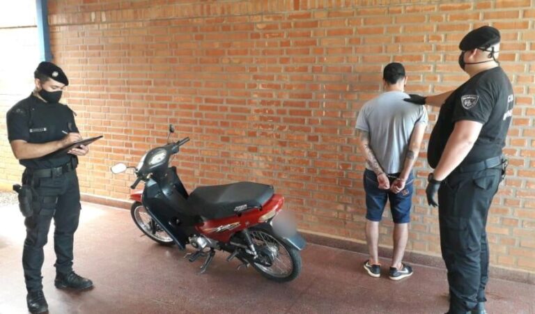 Posadas: aprehendieron a un joven por robar una motocicleta en la chacra 102