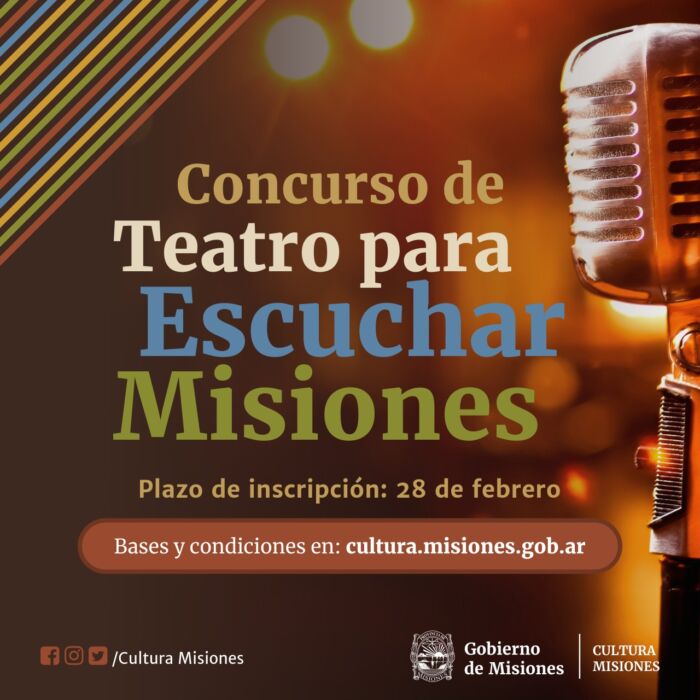 Lanzan concurso de teatro "Escuchar Misiones"