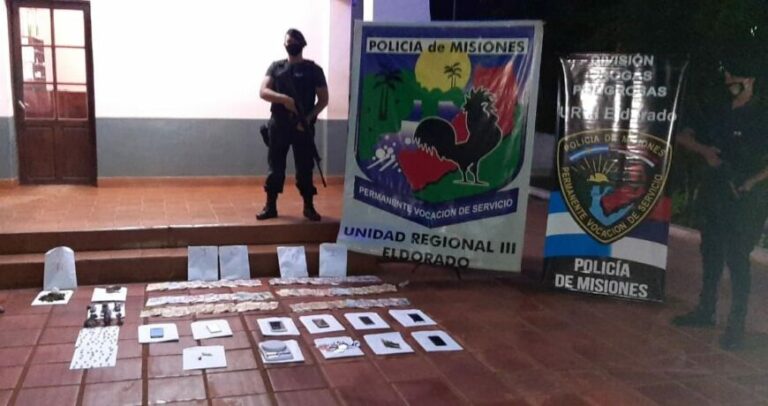 Desmantelaron un "kiosco" de cocaína y marihuana en Eldorado: una mujer detenida