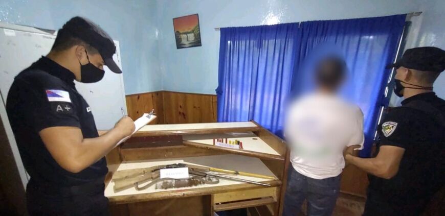 Aristóbulo del Valle: fue denunciado por amenazas, allanaron su casa y terminó detenido