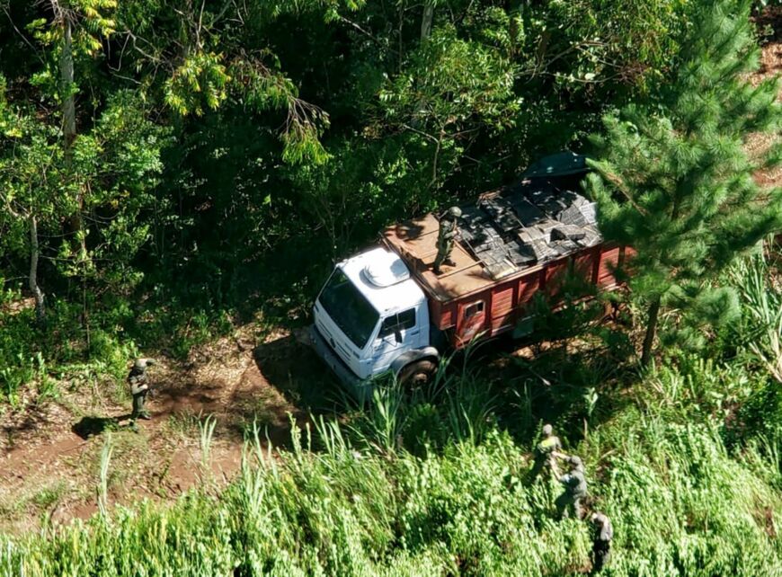 Gendarmes secuestraron más de siete toneladas de marihuana en cercanías a Garuhapé