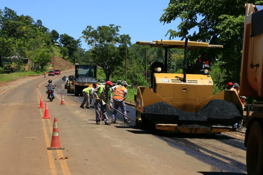 Ruta provincial 13: marcado avance del ingreso a El Soberbio