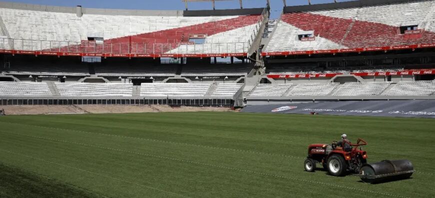 El nuevo césped del Monumental está listo y River lo estrenará el sábado frente a Central