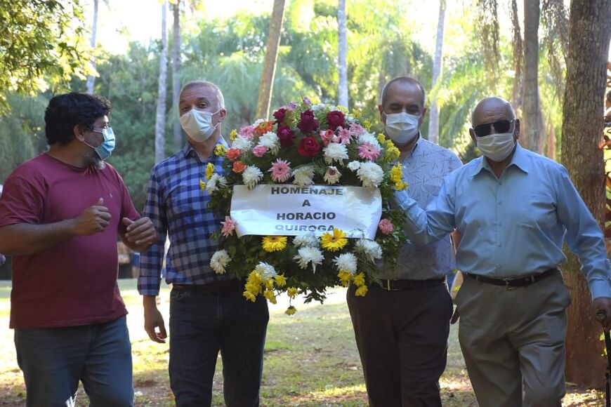Realizaron un acto homenaje por el 84° aniversario del fallecimiento de Horacio Quiroga