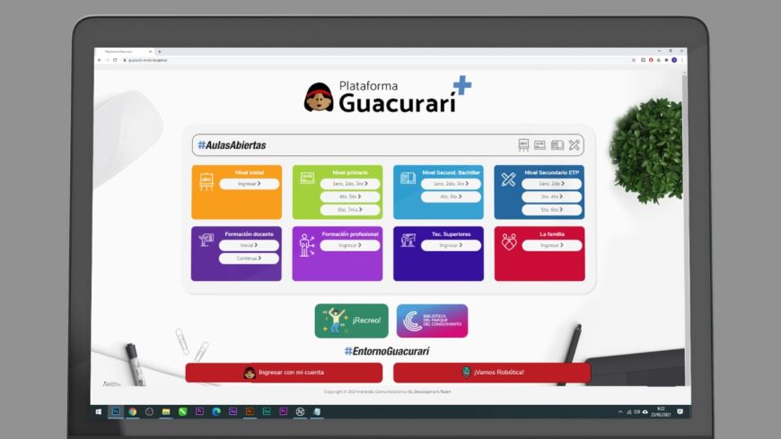 Presentaron el nuevo diseño de la Plataforma Guacurarí para encarar el Ciclo Lectivo 2021