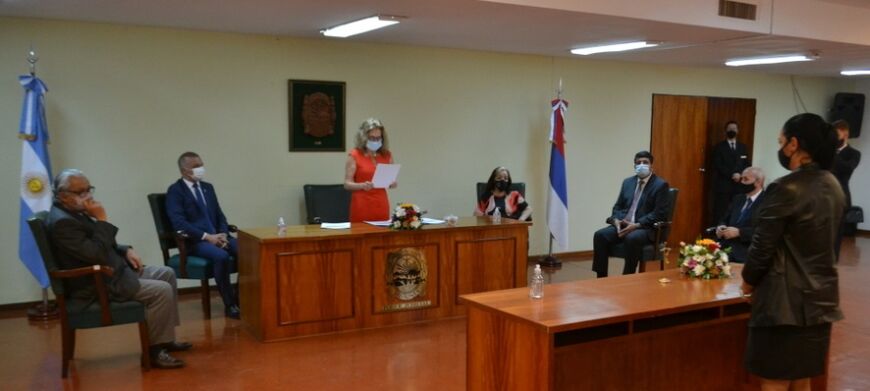 Tomaron juramento a un juez, una fiscal y una defensora que se desempeñarán en Apóstoles