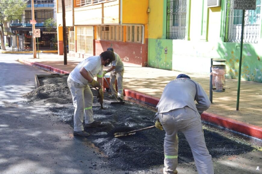 Avanza la recuperación de calles del microcentro posadeño