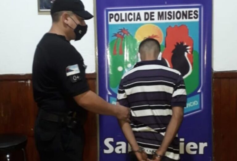Un joven atacó a su vecino con un cuchillo y fue detenido en San Javier
