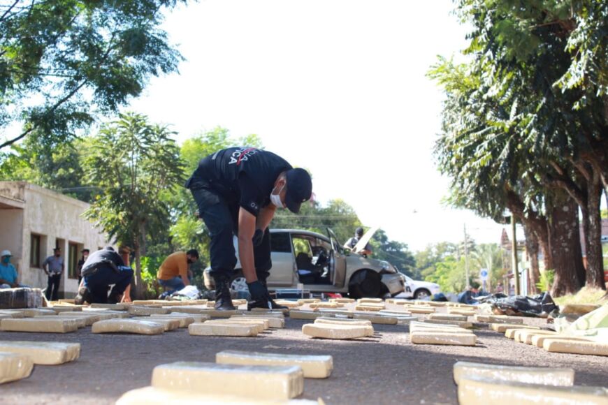 San Ignacio: la droga secuestrada arrojó un peso de más de 475 kilogramos