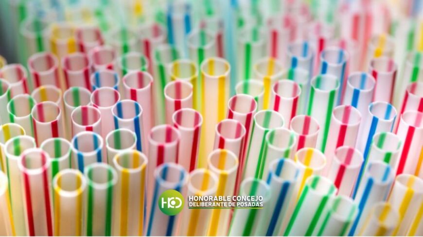 Buscarán prohibir la utilización de sorbetes plásticos en Posadas