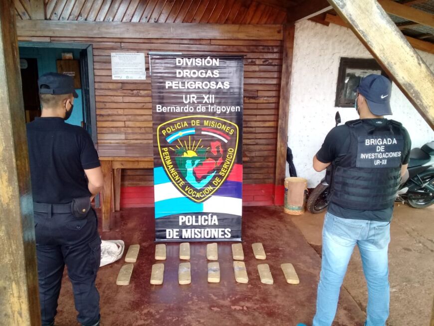 Policías hallaron marihuana en Almafuerte y Pozo Azul: tres demorados
