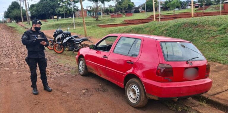 Secuestraron en Oberá un automóvil que fue robado en Buenos Aires