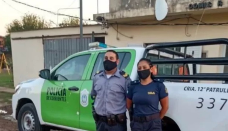 Corrientes: nació en un patrullero y le pusieron el nombre de la oficial que asistió el parto