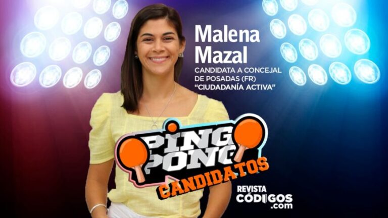 Malena Mazal, candidata a concejal de Posadas, se animó al Ping Pong de Códigos
