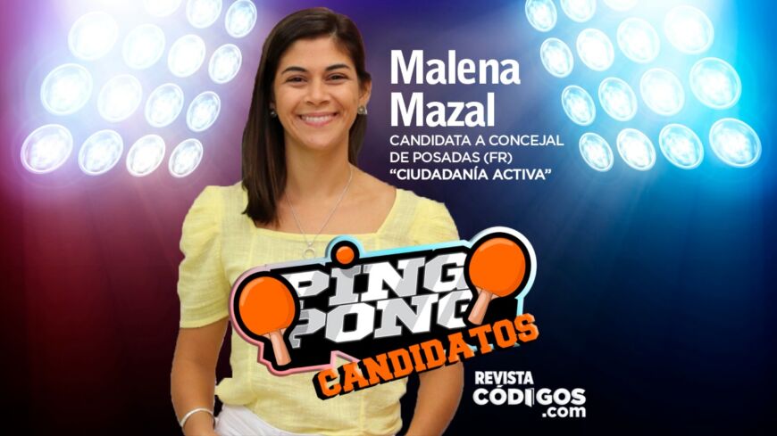 Malena Mazal, candidata a concejal de Posadas, se animó al Ping Pong de Códigos