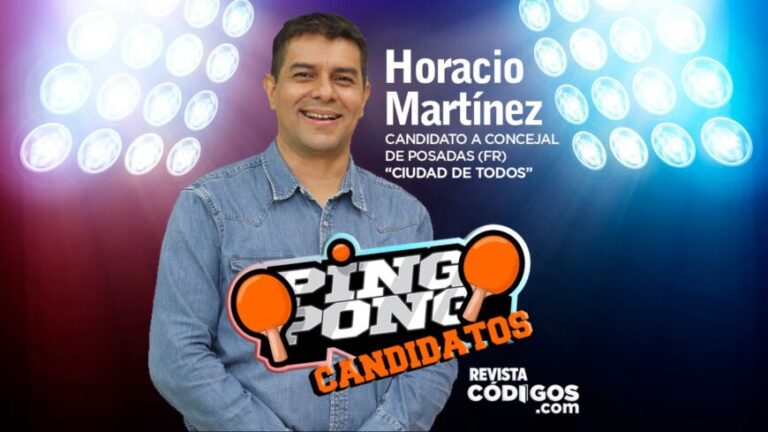 Horacio Martínez, candidato a concejal de Posadas, se animó al Ping Pong de Códigos