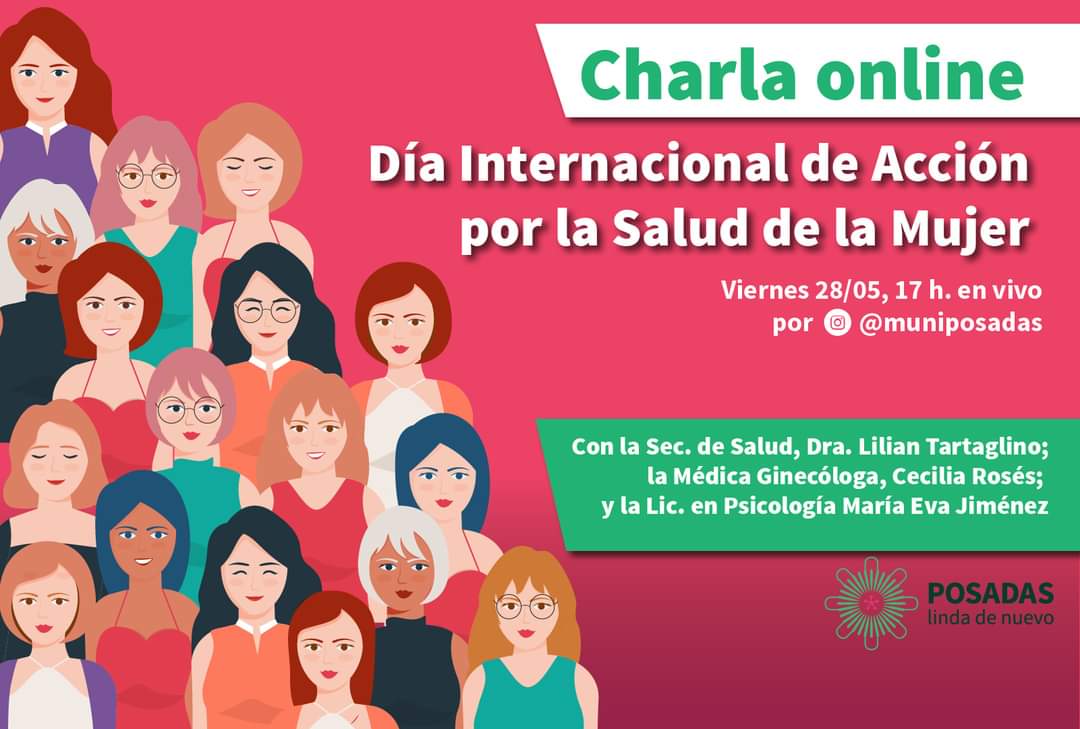 Hoy realizarán una charla online por el Día Internacional de Acción por la Salud de la Mujer