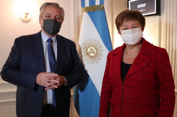 Fernández con Georgieva: "Insistí con la reducción de sobretasas y la extensión de plazos"