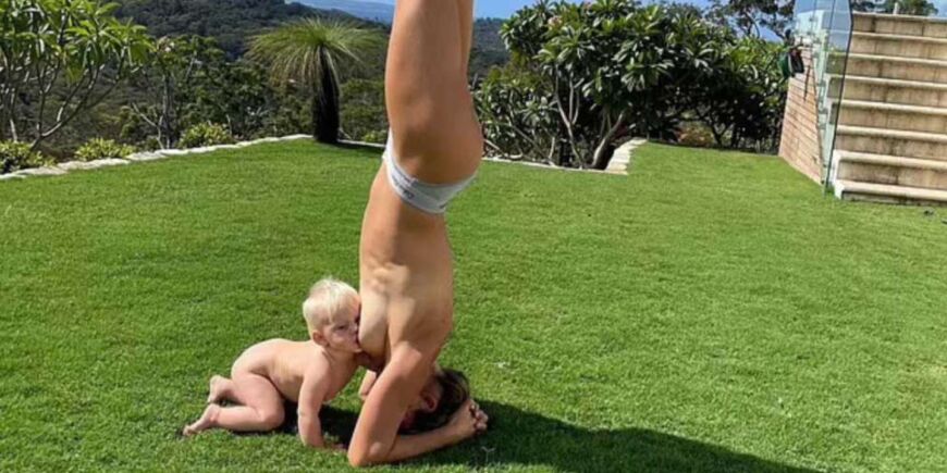 Polémica por la foto de la campeona olímpica amamantando a su bebé