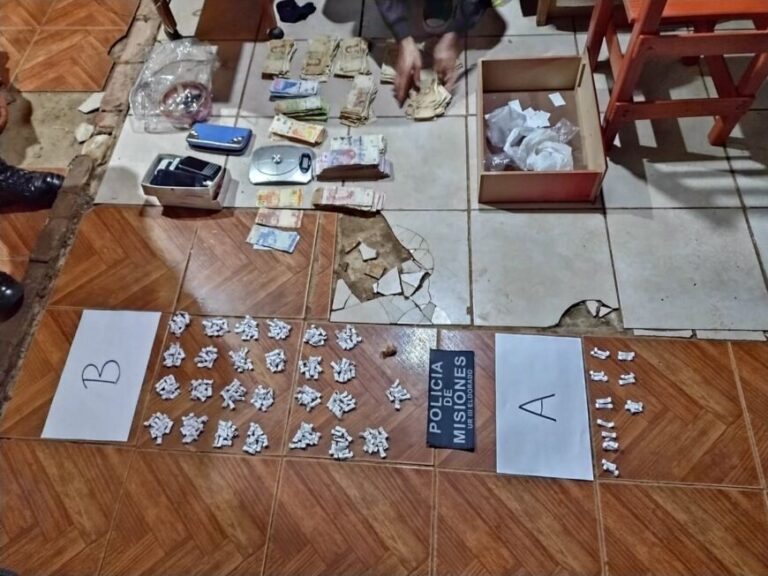 Desbarataron un "kiosco narco" y secuestraron 277 envoltorios de cocaína en Montecarlo
