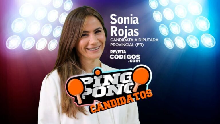 Sonia Rojas Decut, candidata a diputada provincial, se animó al ping pong de Códigos