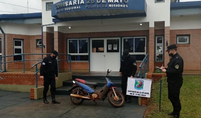 Recuperaron una motocicleta robada y vendida en 25 de Mayo