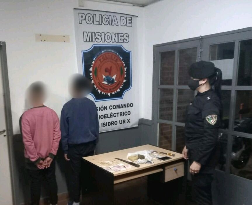 Detuvieron a dos jóvenes posadeños con marihuana en una mochila